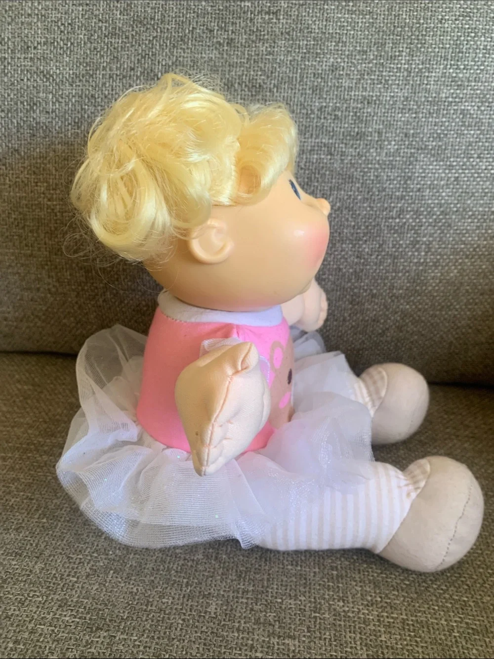Cabbage Patch Kids Plush Baby Ballerina Doll wearing Teddy Bear Tutu